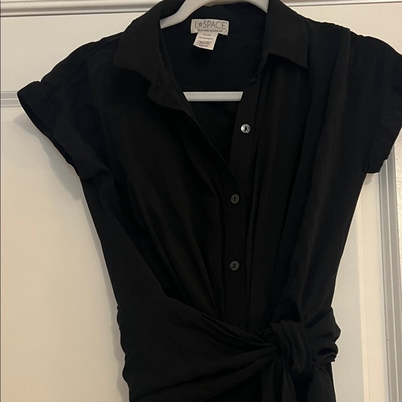 L*Space Elegant Black Midi Dress - Picture 3 of 7